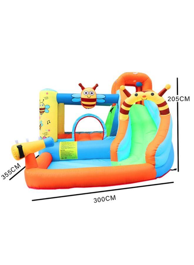 Inflatable Trampoline Castle Kids Play Jumping Bounce House With Air Blower Indoor Outdoor