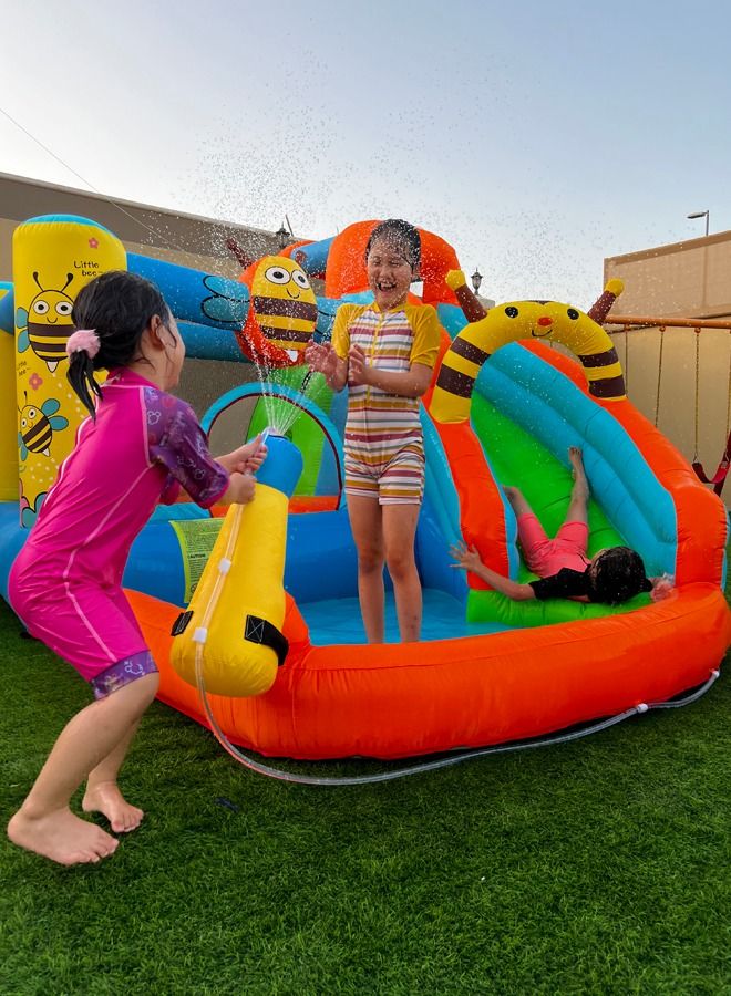 Party Bounce House Baby Slide Bouncy Bee Inflatable Castle Slider for Children