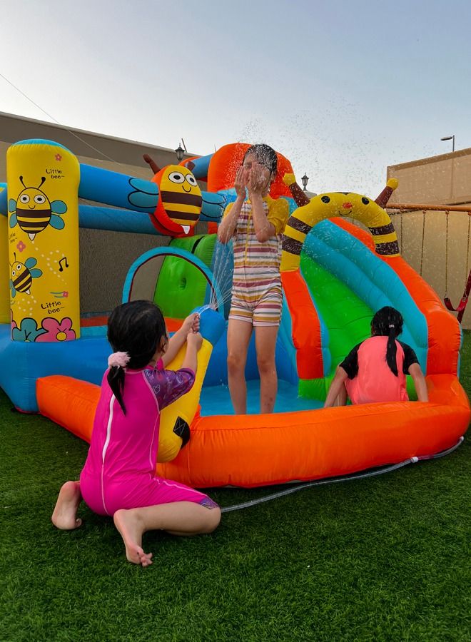 Party Bounce House Baby Slide Bouncy Bee Inflatable Castle Slider for Children