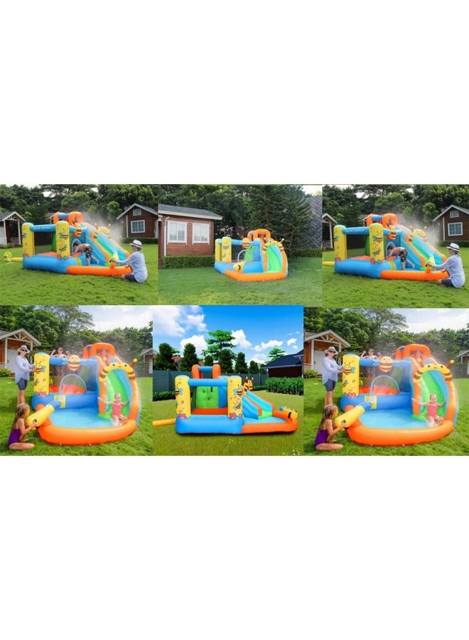 Party Bounce House Baby Slide Bouncy Bee Inflatable Castle Slider for Children