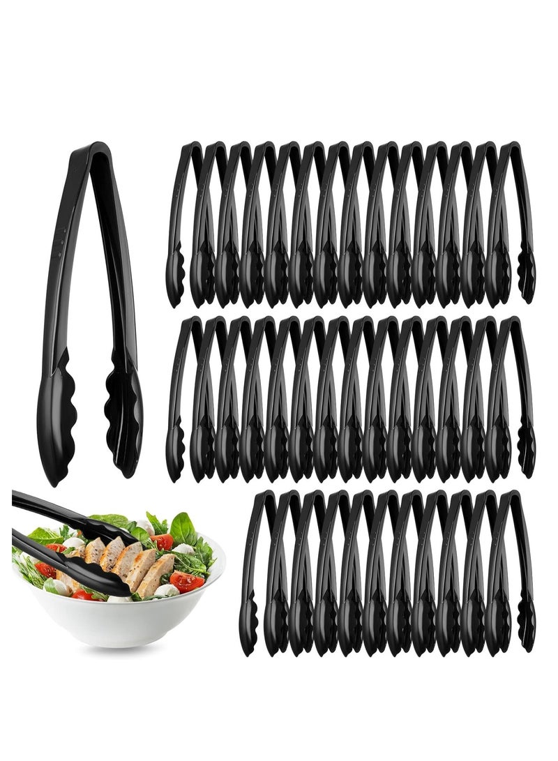 20-Piece Food Tongs, 9 Inch Plastic Serving Tongs, Disposable Serving Utensils Tongs, Ice Cube Tongs, Heavy Duty Plastic Salad Tongs for Kitchen Buffets BBQ Events Catering