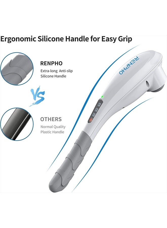 Rechargeable Hand Held Deep Tissue Massager for Muscles, Back, Father Day Gifts FSA HSA Eligible Cordless Electric Percussion Body Massage for Foot, Neck, Shoulder, Leg, Calf, Gift for Men