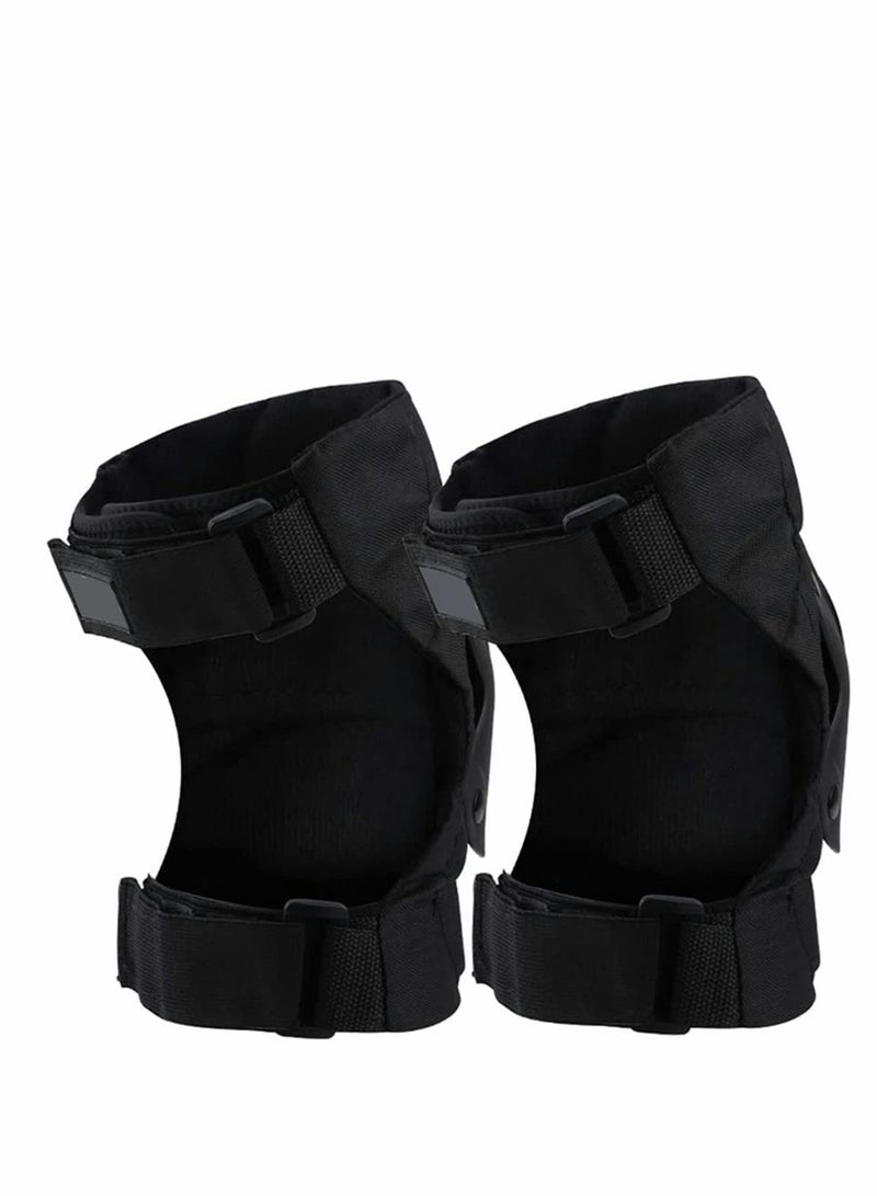 Adult Knee Pads, 1 Pair Adjustable Knee Cap Pads Cycling Knee Brace and Elbow Guards, Protector for Bike Motorcycle Cycling Racing Outdoor Active Knee Protector Gear