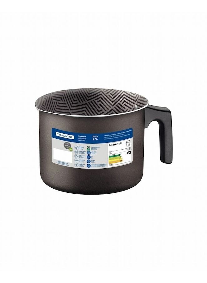 Since 1911,Made in Brazil- Paris Texture 14cm 1.9L Graphite Aluminum Multipurpose Boiler with Interior and Exterior Starflon Max Lead PFOA Free Nonstick Coating