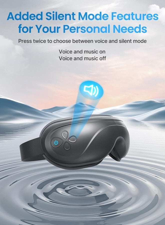 FSA/HSA Eligible Eyeris 2 Eye Massager with Heat, Face Massager, Eye Mask for Migraines Relief, Eye Strain Dry Eye, Father Day Gift for Dad