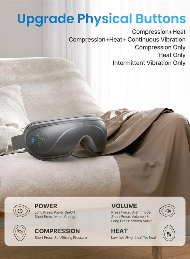 FSA/HSA Eligible Eyeris 2 Eye Massager with Heat, Face Massager, Eye Mask for Migraines Relief, Eye Strain Dry Eye, Father Day Gift for Dad