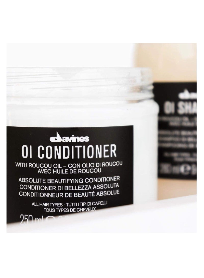 Davines OI Conditioner, Smoothing Conditioner For Normal Hair And All Hair Types, Softens And Restores Chemically Treated Hair