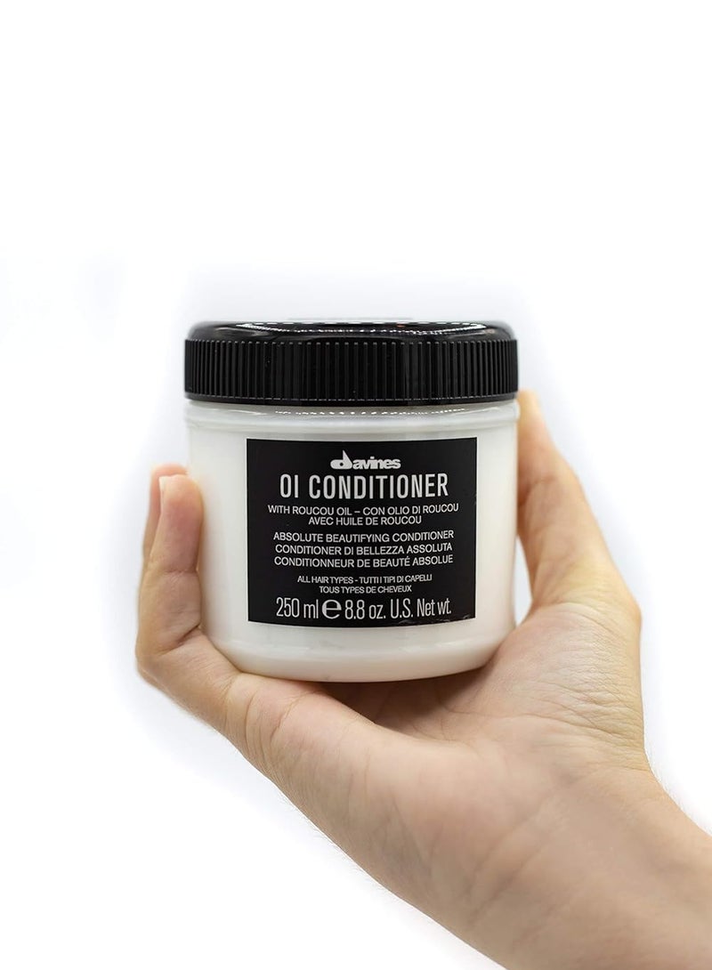 Davines OI Conditioner, Smoothing Conditioner For Normal Hair And All Hair Types, Softens And Restores Chemically Treated Hair