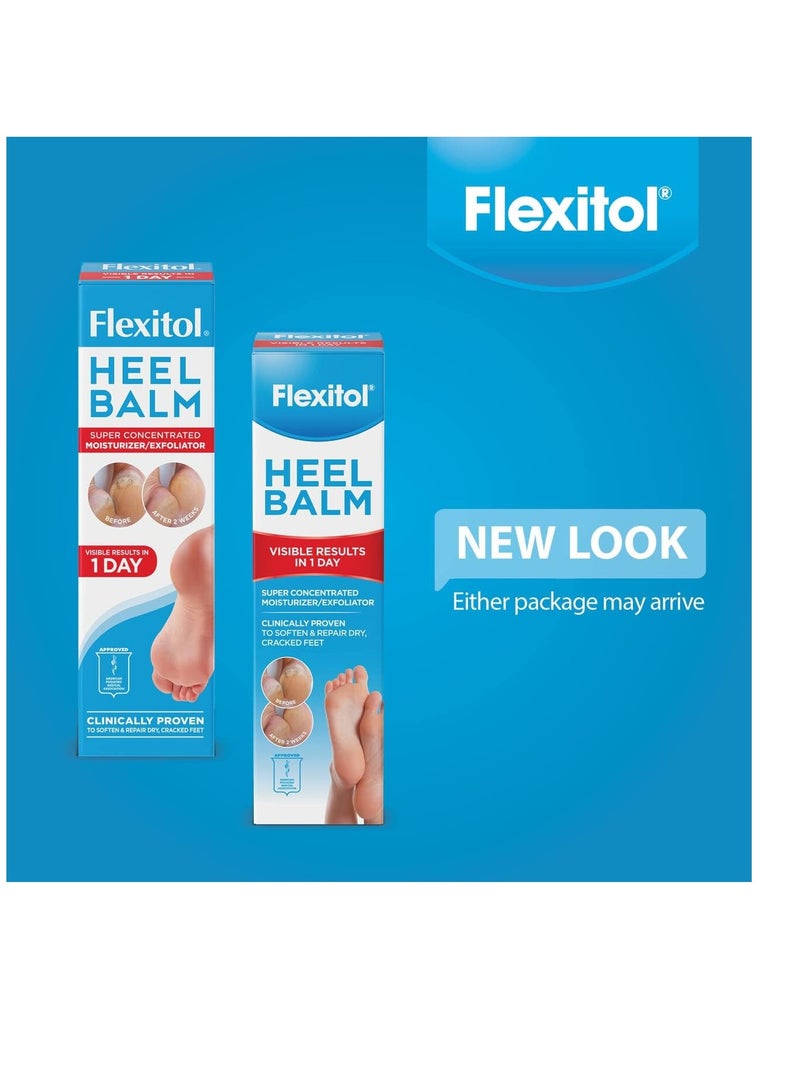 Flexitol Heel Balm, Rich Moisturizing & Exfoliating Foot Cream, 4 Oz Tube