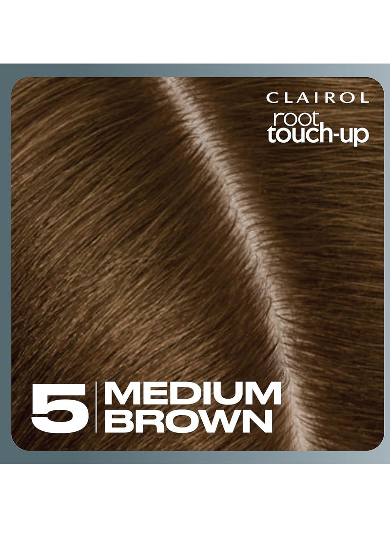 Clairol Root Touch-Up by Nice'n Easy Permanent Hair Dye, 5 Medium Brown Hair Color, (Pack of 1)