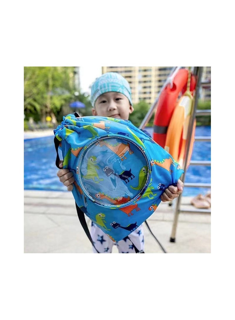 1-Piece Dry Wet Separation Fitness Bag,Waterproof Beach Swimming Bag Storage Backpack,Sports Equipment Swimming Bag,School Dry and Wet Separated Backpack with Storage Layer for Special Items and Glass