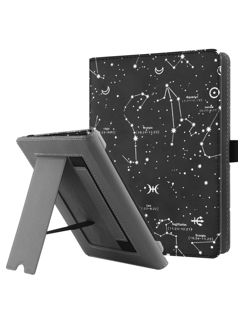 Universal Stand Case for 6-6.8 inch eReaders,Premium PU Leather Sleeve Stand Cover with Handstrap Compatible with All 6