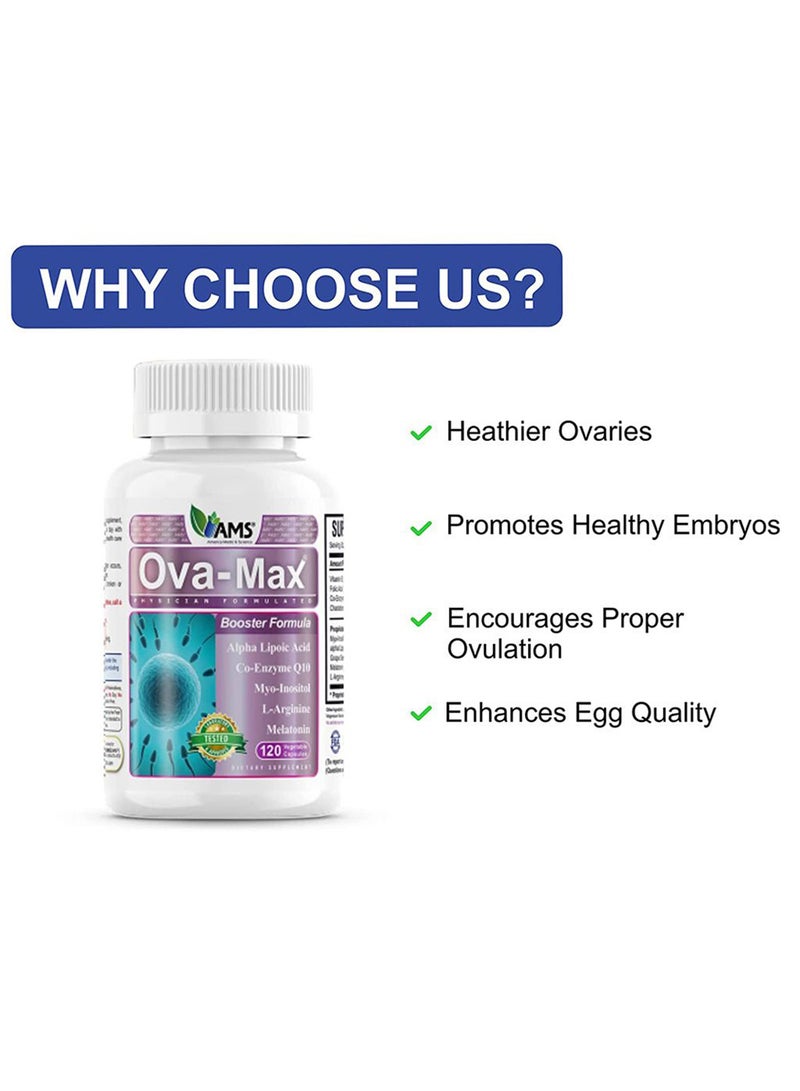 OvaMax Energy Booster Formula - 120 Capsules