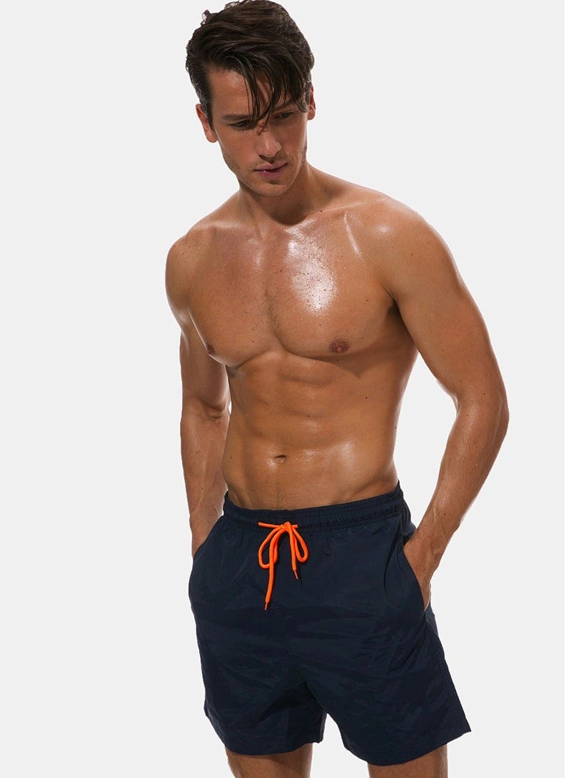 Men's Swimming Trunks Beachwear Quick Dry Beach Pants Gym Wear Fitness Workout Short Sports Running Boxer Swim Shorts Swimsuit Summer