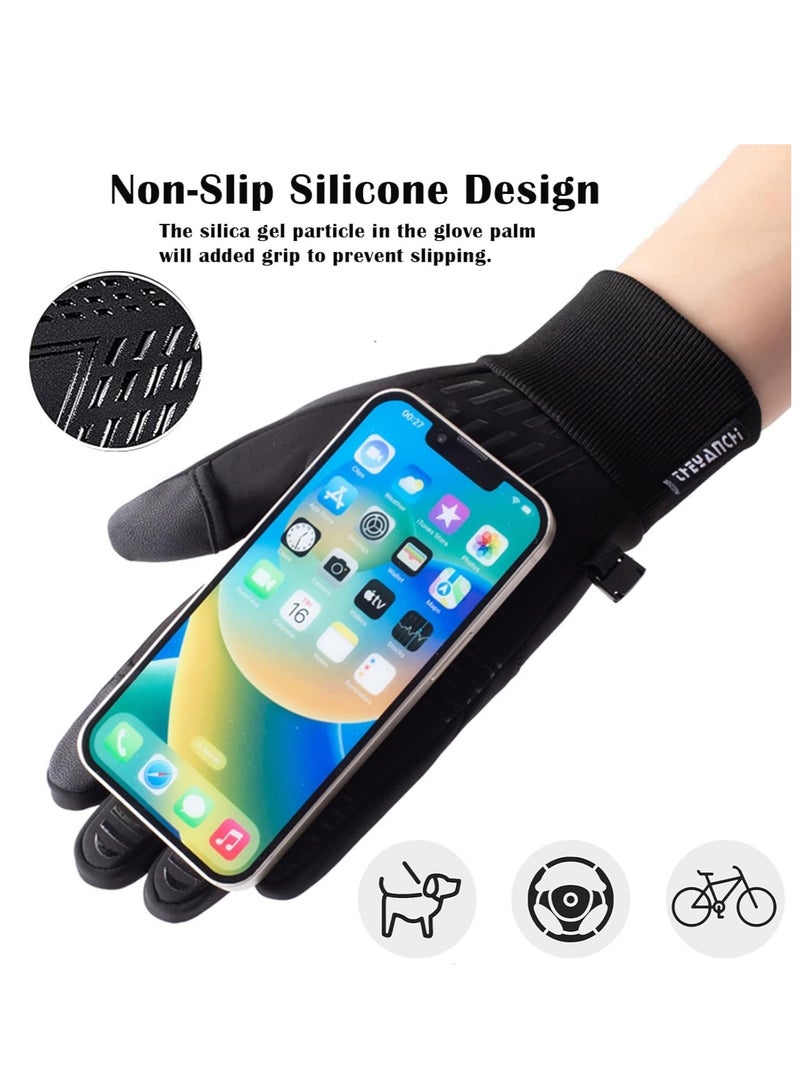 Winter Thermal Gloves, Touchscreen Compatible, Thermal, Windproof, and Anti-Slip, Perfect for Cycling, Running, and Driving, Men & Women’s Cold Weather Gear