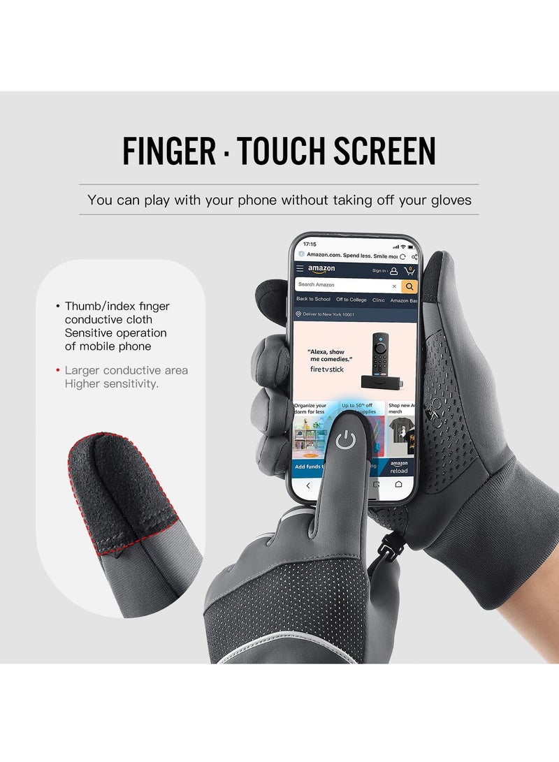 Winter Gloves - Waterproof, Thermal, Touchscreen Friendly for Outdoor Sports, Running, Biking, and Driving - Unisex Design for Men and Women