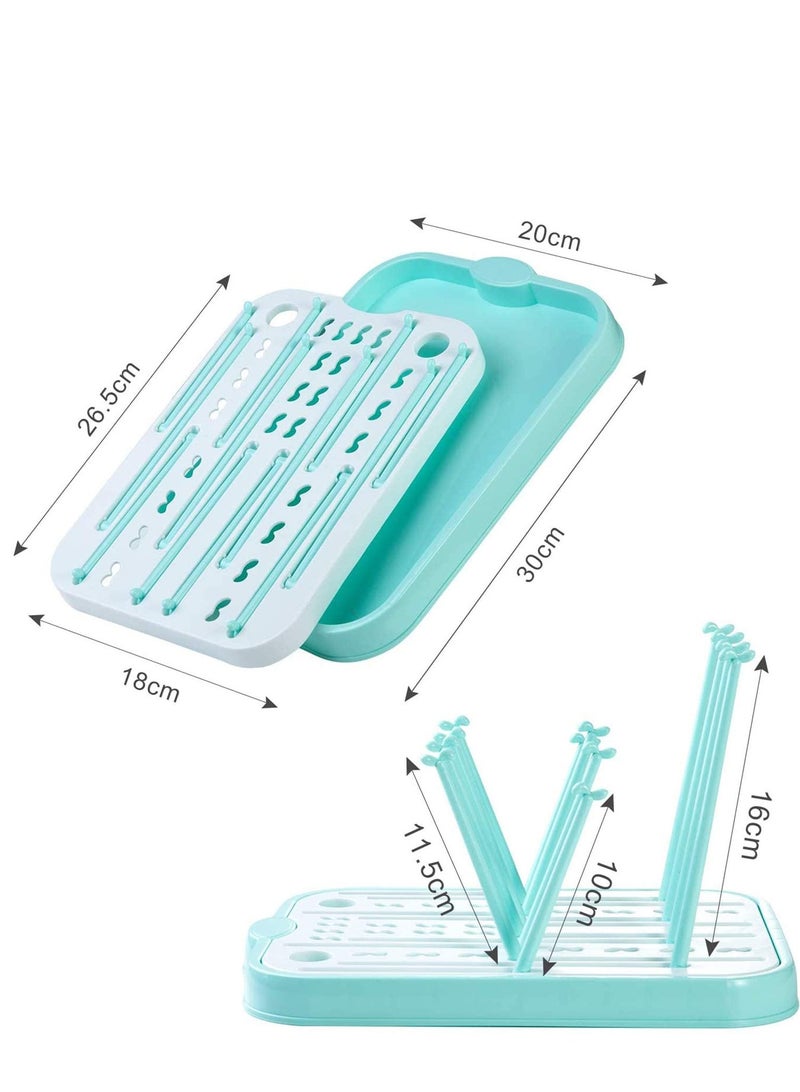 Baby Bottle Drying Rack for Kitchen Countertop Baby Bottle Drying Rack with Removable Water Tray Countertop Drying Rack Stylish Nursery Product