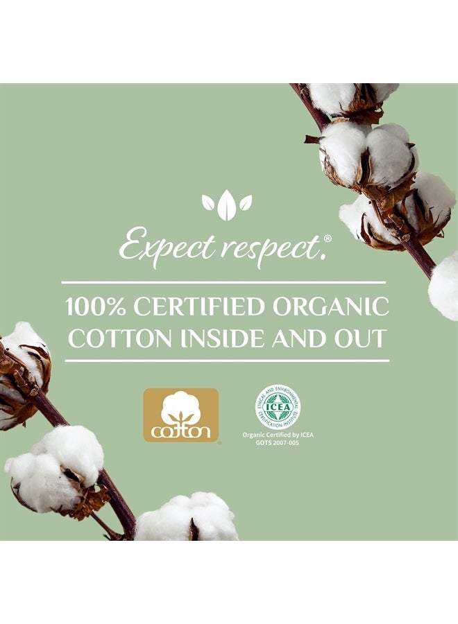 100% Certified Organic Cotton Tampons - Cardboard Applicator, Free from Chlorine, Perfumes, Rayon, and Chemicals - Super, 14 Count