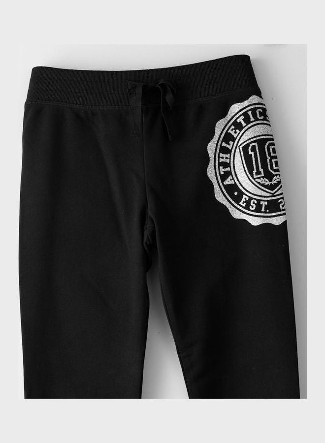 Casual Knitted Joggers Black