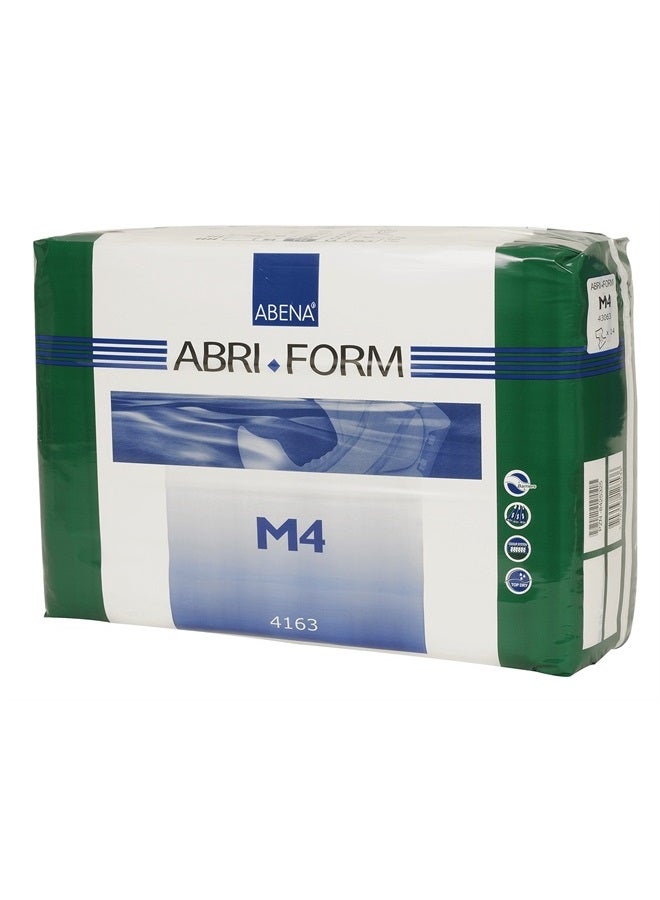 Abri-Form Comfort Plastic-Backed Briefs, Level 4, (Medium To Large Sizes) Medium, 14 Count