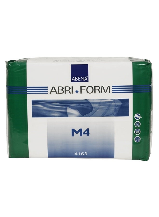 Abri-Form Comfort Plastic-Backed Briefs, Level 4, (Medium To Large Sizes) Medium, 14 Count