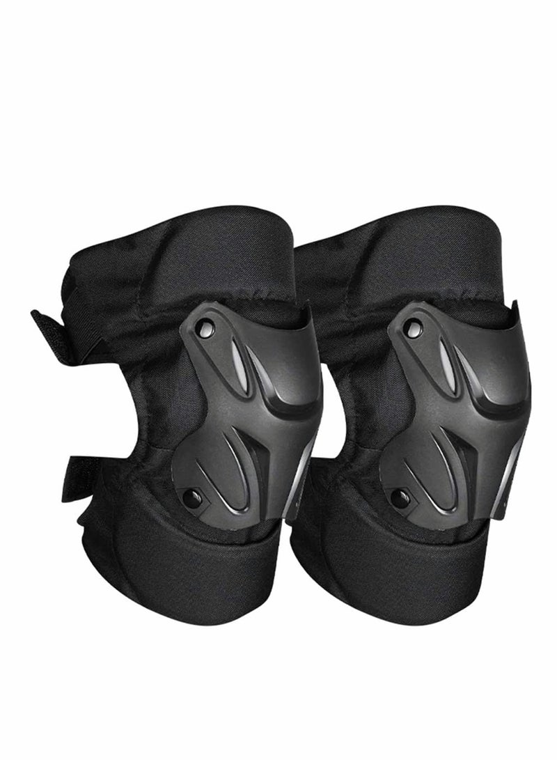 Adult Knee Pads, 1 Pair Adjustable Knee Cap Pads Cycling Knee Brace and Elbow Guards, Protector for Bike Motorcycle Cycling Racing Outdoor Active Knee Protector Gear