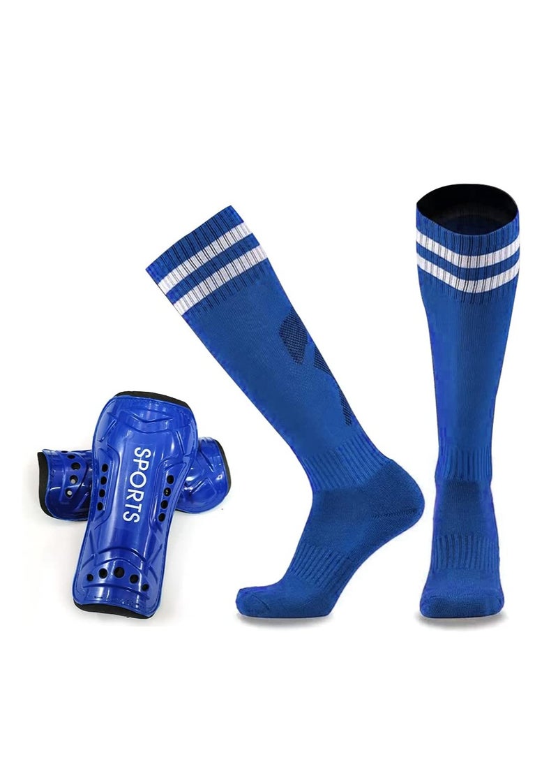 Youth Soccer Shin Guards for Kids Shin Pads and Shin Guard Sleeves Child Calf Protective Gear Protective Soccer Equipment for Boys Girls Toddler Teenagers 3-15 Years Old