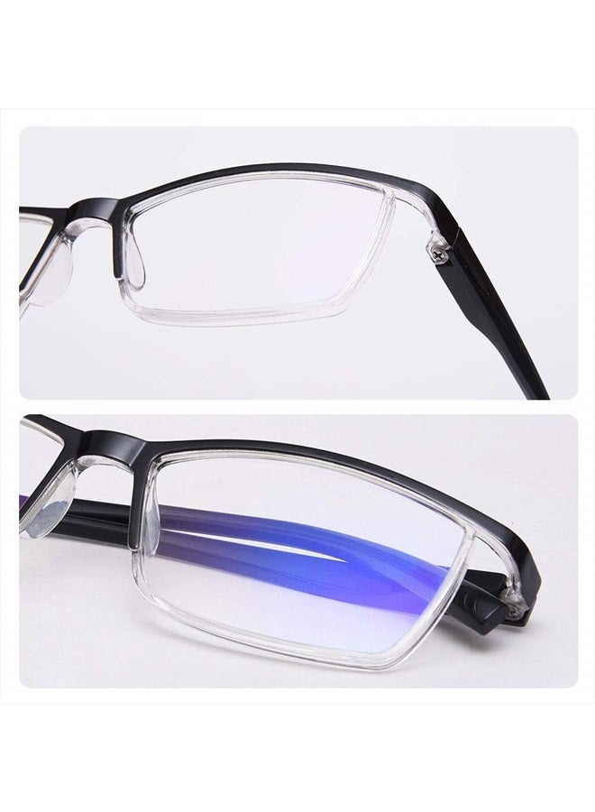 4Pcs Anti-Blue-ray Reading Glasses Portable Ultra-Light Readers(1.5X)