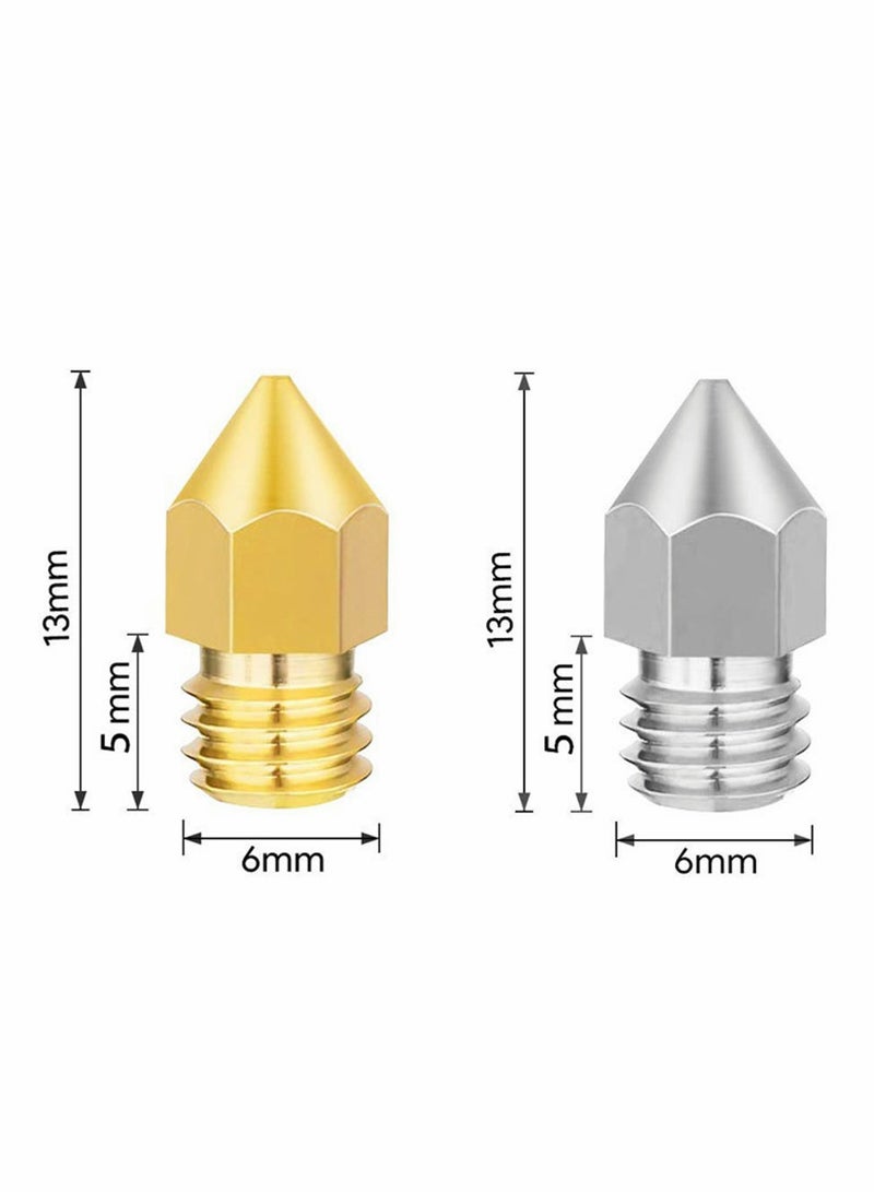 26 PCS 3D Printer Nozzles Cleaning Kit, MK8 3D Printer Extruder Nozzles Compatible with Creality Ender 3 pro-Ender 5 pro-CR 10 and so on Band Cleaning Needles, 3D Printer Nozzle Wrench