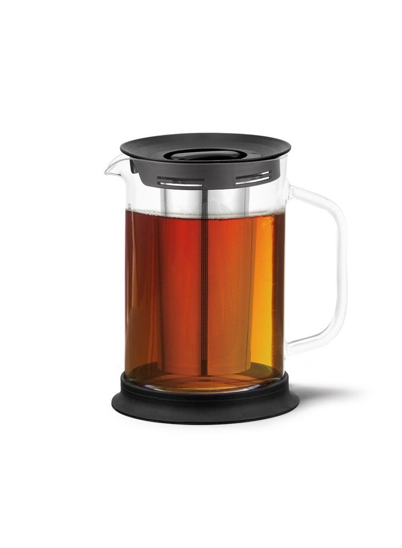 Fissman Teapot with Steel Infuser and Heat Resistant Glass - 1500 ml