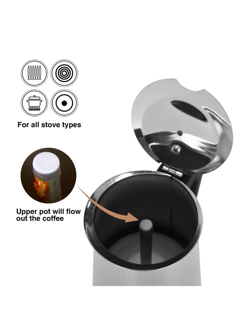 Fissman Coffee Maker - Stainless Steel - Makes 9 Cups