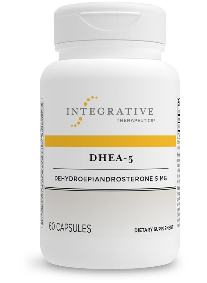 DHEA-5 - for Women and Men - Gluten Free - Dairy Free - Vegan - 60 Capsules