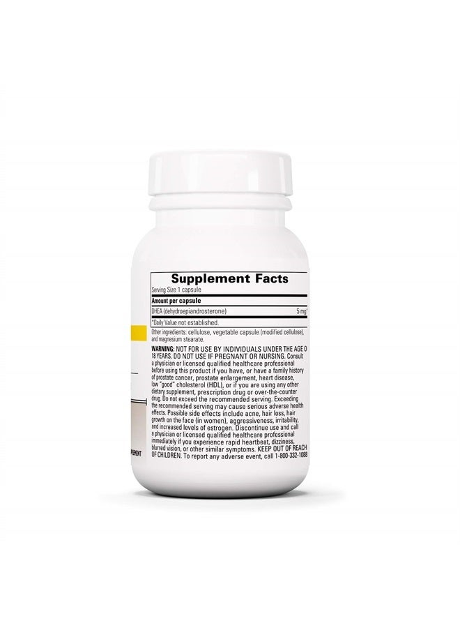 DHEA-5 - for Women and Men - Gluten Free - Dairy Free - Vegan - 60 Capsules