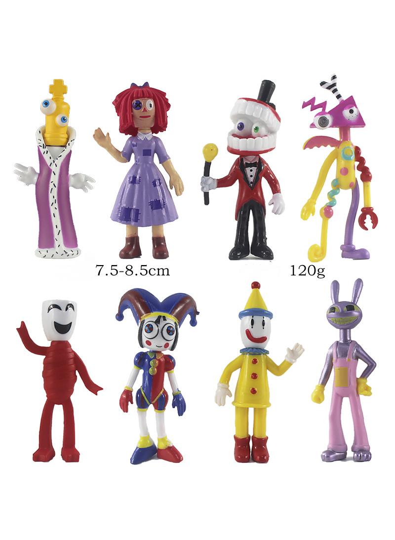 8 Pcs The Amazing Digital Circus Toy Set Ideas Toys Popular Cartoon Anime Model Ideas Toys Gifts for Adult & Kids