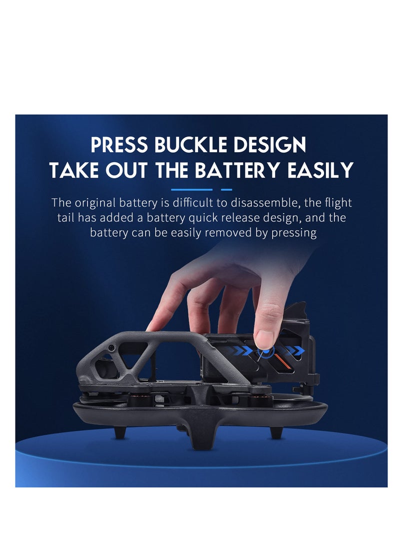 Battery Anti-Release Buckle for DJI Avata, Battery Protection Holder, Low-Air Resistance Rear Wing Tail Fin Fixed Stabilizer, Battery Anti-Release Accessories