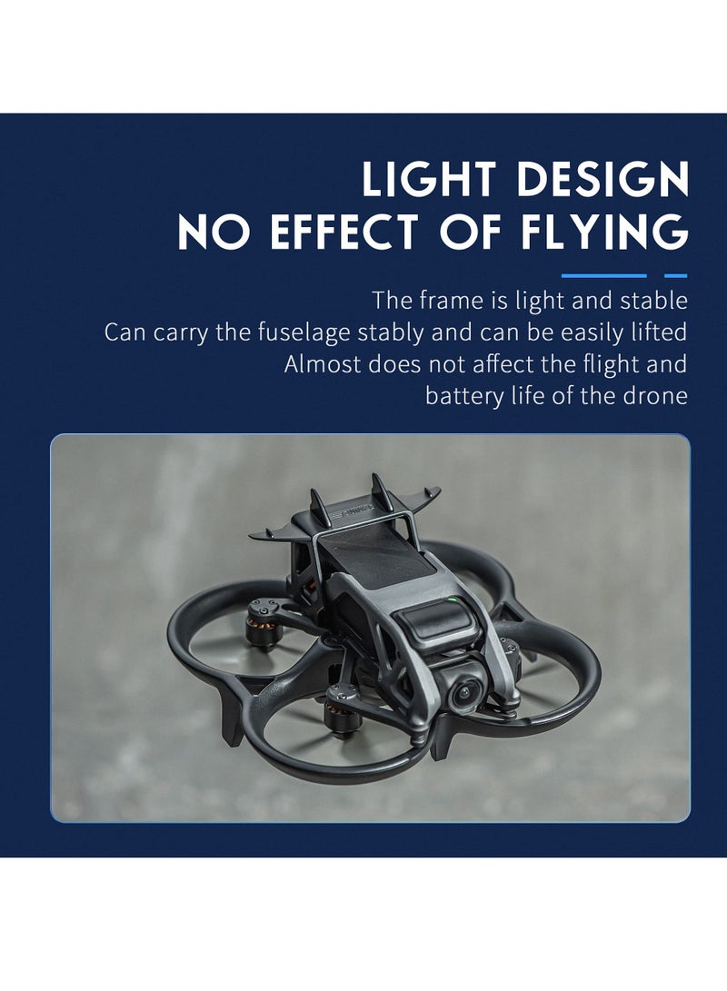 Battery Anti-Release Buckle for DJI Avata, Battery Protection Holder, Low-Air Resistance Rear Wing Tail Fin Fixed Stabilizer, Battery Anti-Release Accessories
