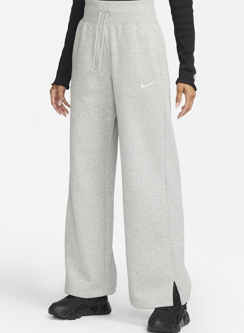 High-Waisted Wide-Leg Sweatpants