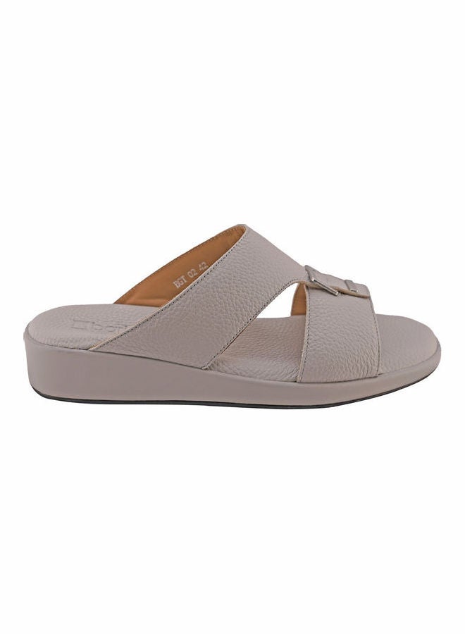 Comfortable Slip-On Arabic Sandals Grey