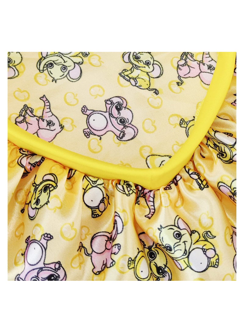 Stain Bonnet for Baby Wide Bonnet Silk  Night Sleep Cap for Toddler Hair Child Shower Cap Teens Kids, Children Infant Newborn Babies Girls for Natural Hair Kids Children Infant Yellow