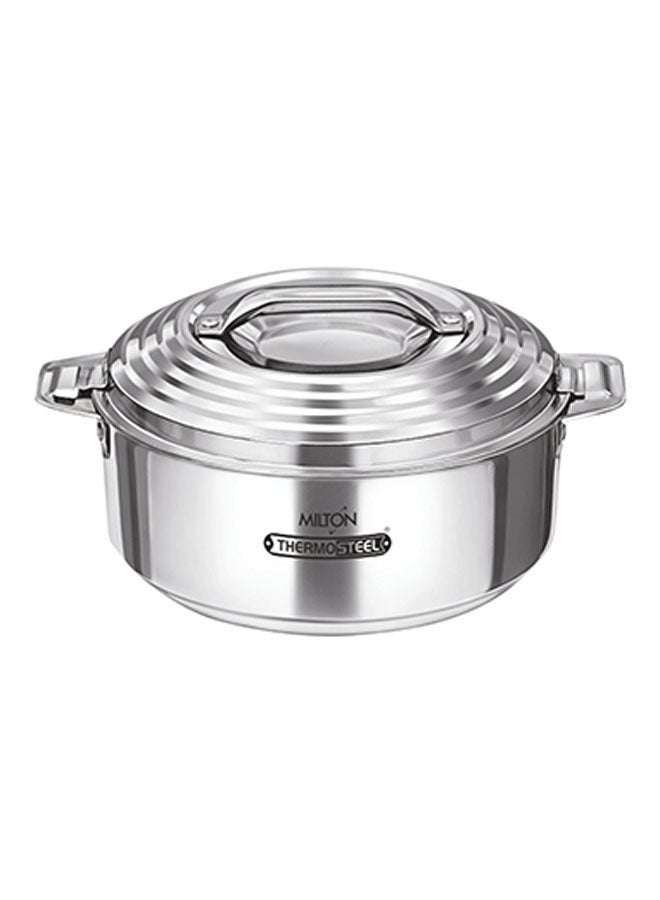 Galaxia Stainless Steel Casserole Silver 2.09Liters