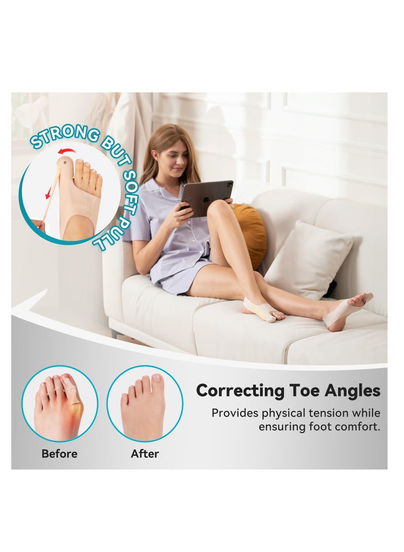 Bunion Corrector Socks for Women Big Toe, 1Pair Large Bunion Corrector, Bunion Relief Fix Toe Straightener for Athletes, Bunions Correction for in Shoes, Bunion Fix, Day Night Support