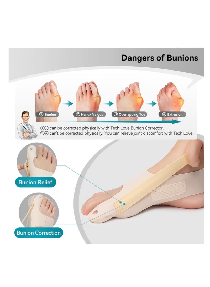 Bunion Corrector Socks for Women Big Toe, 1Pair Large Bunion Corrector, Bunion Relief Fix Toe Straightener for Athletes, Bunions Correction for in Shoes, Bunion Fix, Day Night Support