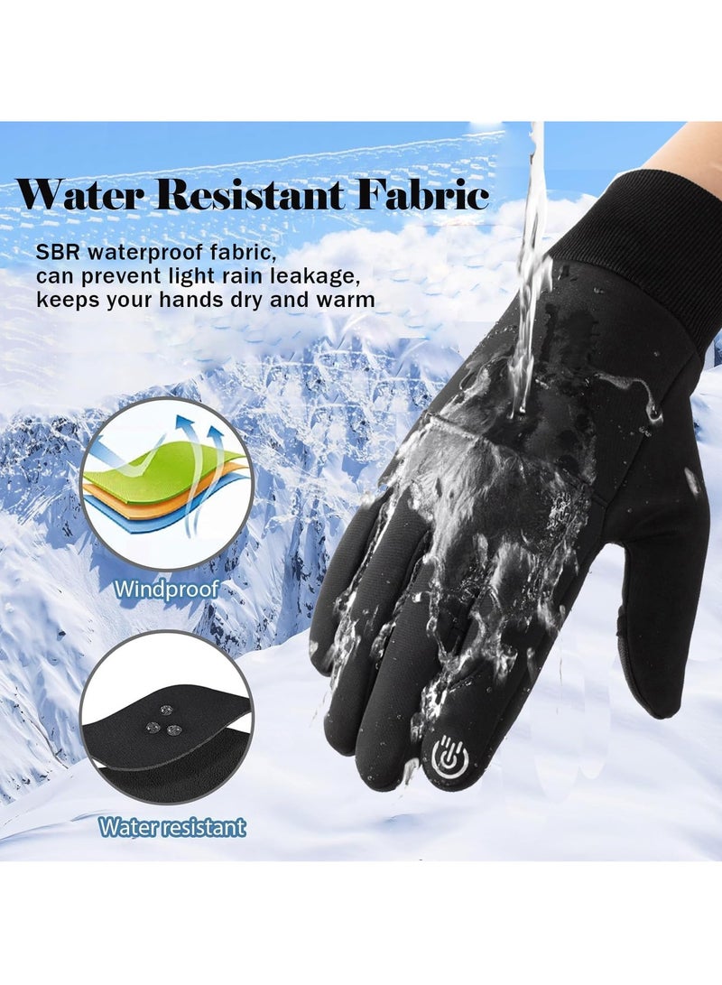 Winter Thermal Gloves, Touchscreen Compatible, Thermal, Windproof, and Anti-Slip, Perfect for Cycling, Running, and Driving, Men & Women’s Cold Weather Gear