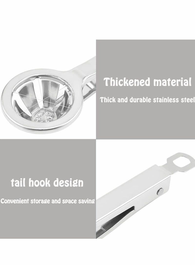 Egg Slicer Cutter, Stainless Steel Egg Slicer, Durable Use Multifunctional Egg Cutter, Slice Hard Boiled Eggs Quickly and Effectively, Slicing Gadgets Kitchen