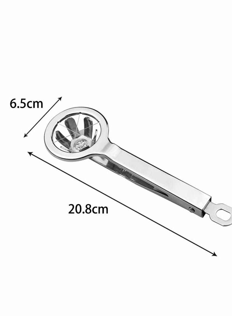 Egg Slicer Cutter, Stainless Steel Egg Slicer, Durable Use Multifunctional Egg Cutter, Slice Hard Boiled Eggs Quickly and Effectively, Slicing Gadgets Kitchen