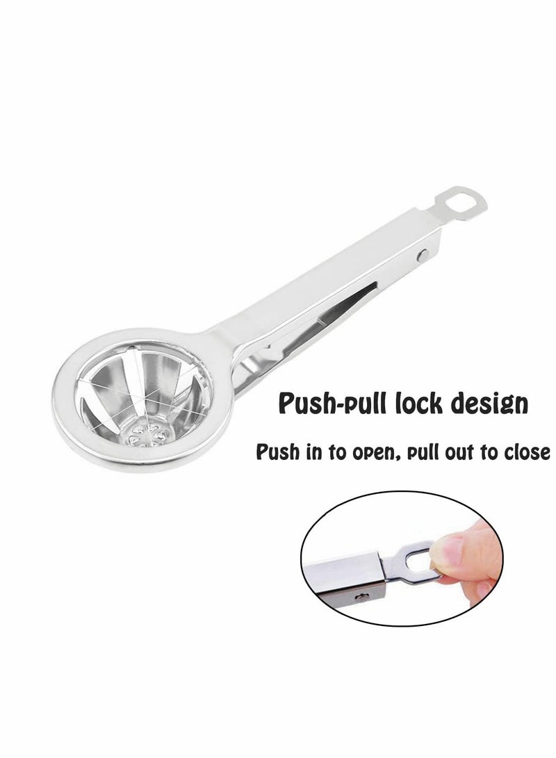 Egg Slicer Cutter, Stainless Steel Egg Slicer, Durable Use Multifunctional Egg Cutter, Slice Hard Boiled Eggs Quickly and Effectively, Slicing Gadgets Kitchen