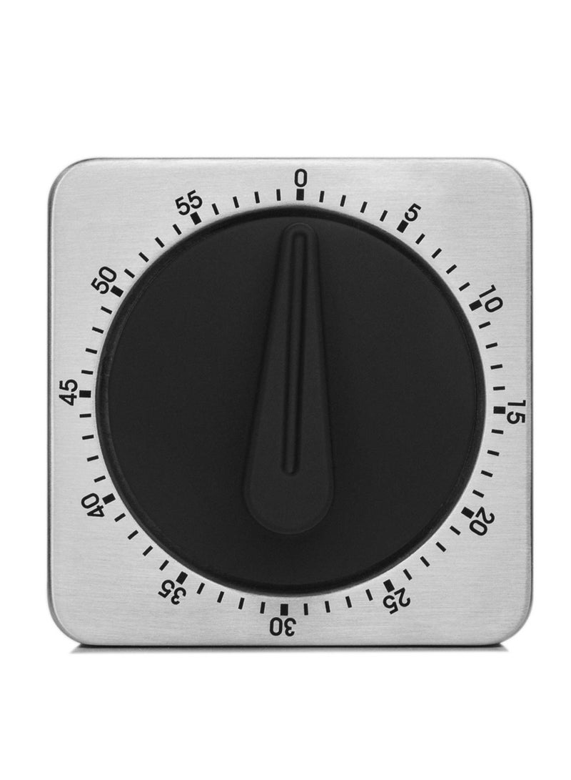 Timer Kitchen Timer 60 Minute Timing with 80dB Alarm Sound Magnetic Countdown Timer Home Baking Cooking Steaming Manual Timer Stainless Steel Face Mechanical Timer New Timer