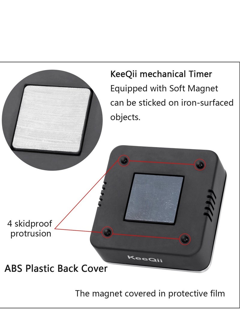 Timer Kitchen Timer 60 Minute Timing with 80dB Alarm Sound Magnetic Countdown Timer Home Baking Cooking Steaming Manual Timer Stainless Steel Face Mechanical Timer New Timer