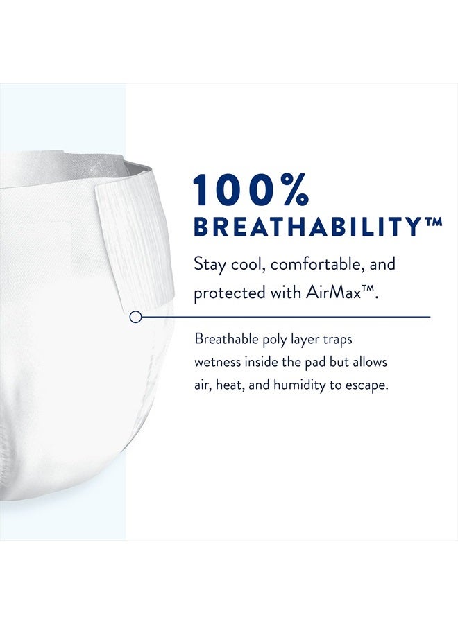 Air Plus Daily Brief | Size 2 | Breathability | Ultimate Absorbency | 18 Count (Pack of 4)