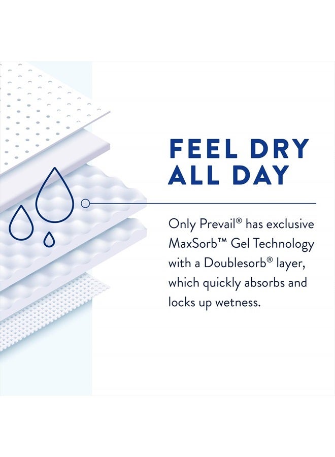 Air Plus Daily Brief | Size 2 | Breathability | Ultimate Absorbency | 18 Count (Pack of 4)